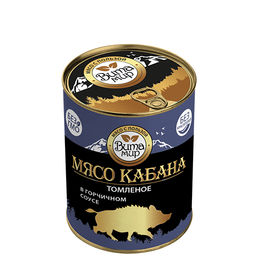 Мясо кабана томлёное в горчичном соусе ВитаМир 340г