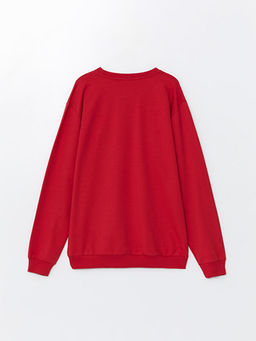 Bisiklet Yaka Uzun Kollu Erkek Sweatshirt - Waikiki фото 2