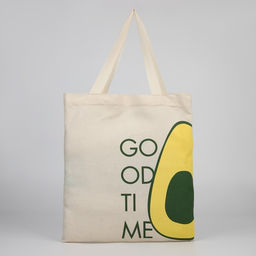 Сумка шопер Good time, без молнии, без подкладки, бежевая