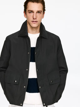 Chaqueta de nailon y algod?n encerada - H&m фото 4