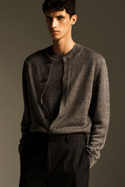 JERSEY DE PUNTO DE LINO CON CUELLO REDONDO - H&m фото 9