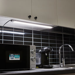 ULI-F45-9W/4500K/DIM SENSOR IP20 SILVER Светильник светодиодный для мебели. 600*35*16мм. 600Lm. ТМ Uniel