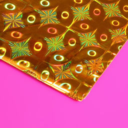 Цена за 50 шт. Пакет подарочный голографический с липкой лентой, «Шарм», 7.5×12+2 см, МИКС