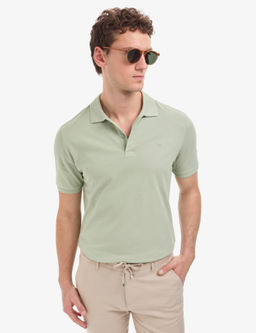 _a_la Regular Fit %100 Pamuk K_vr_lmaz Polo Yaka Basic Ti__rt