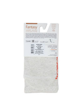 Цена за 2 пары. Носки Классические CONTE Носки с принтом FANTASY из смесовой пряжи с хлопком и льном бежевый - Conte elegant фото 22