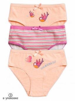 GULB3227(3шт. в упаковке) трусы для девочек