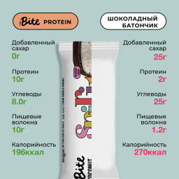 Цена за 16 штук. Батончик протеиновый Bite Кокос 50г - Take a Bite фото 8