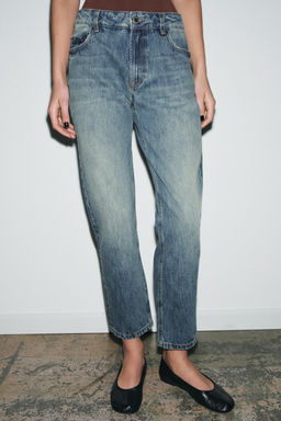 JEANS ZW COLLECTION CIGARRETE TIRO MEDIO / Azul medio - Zara фото 2