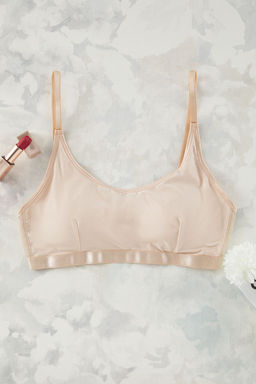 TRENDYOLMILLA Siyah Micro Parlak Serit Lastikli Balensiz Kapl? Bustiyer Orme Sutyen THMSS25SU00013  фото 12