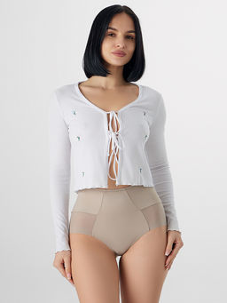 Цена за 2 штуки! Трусы макси женские бежевые