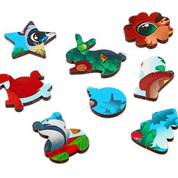 Пазл фигурный Новый год для друзей - Лесная мастерская фото 11