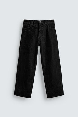 RELAXED FIT VELOUR TROUSERS - Zara фото 5