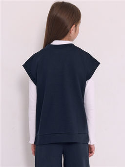 Жилет детский Апрель жаккард черный  фото 3