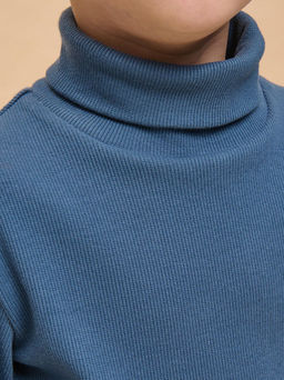 PELICAN, джемпер для мальчиков, Джинс  фото 2