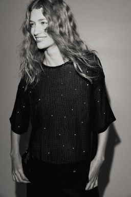 Top oversize de lentejuelas - H&m фото 3