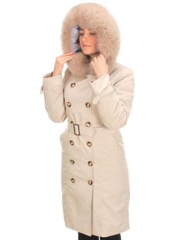 21002 BEIGE Пальто зимнее женское MAILILUO (150 гр. холлофайбера) - Fashion фото 11