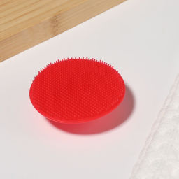 Щётка для умывания «Круг», силиконовая, на присоске, d=5.5 см, МИКС