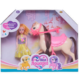 Игровой набор ABtoys Моя лошадка Лошадка и куколка 2 вида в коллекции  фото 2