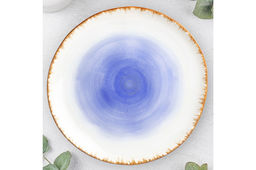 Тарелка для закуски 21*21*2 см Кантри фиолетовая