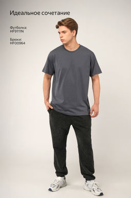 Мужская базовая футболка из хлопка 3 шт. Happy Fox фото 113