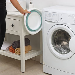 Таз складной «Флекс», 5.5 л, 32.5×33×4.5 см, морская волна