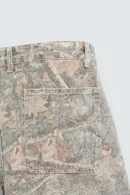 ABSTRACT PRINT RELAXED FIT BERMUDA SHORTS - Zara фото 22