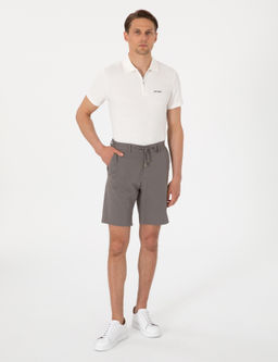 Vizon Slim Fit Beli Lastikli Dokuma _ort