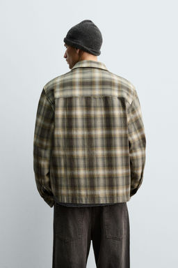 CHECK RELAXED FIT OVERSHIRT