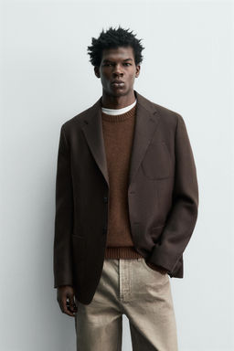 100% WOOL FLANNEL BLAZER - Zara фото 2
