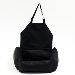 Автокресло для животных, экокожа, черный - Пижон фото 4