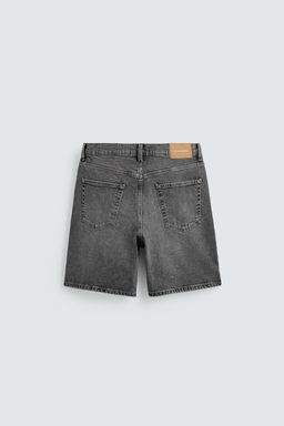 BERMUDA DENIM REGULAR FIT / Gris