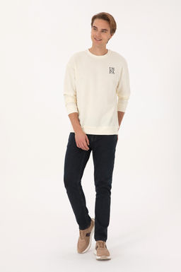 Erkek Krem Sweatshirt - U.s. polo assn фото 4