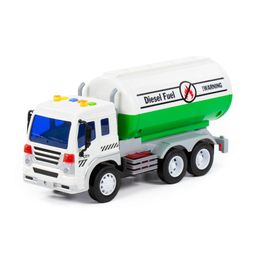 Сити, автомобиль с цистерной инерционный (со светом и звуком) (зелёный) (в коробке) - Полесье фото 2
