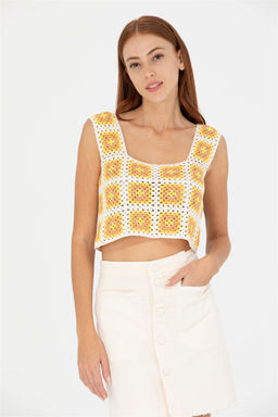 U. S. Polo Assn Женский кремовый свитер с v-образным вырезом - U.s. polo assn фото 10