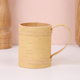Кружка из бересты, 6×6×7.5 см, 150 мл