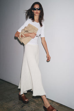 WASHED COTTON T-SHIRT - Zara фото 5
