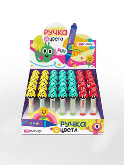 Разноцветная мини-ручка 4 в 1 "Monsters", mix