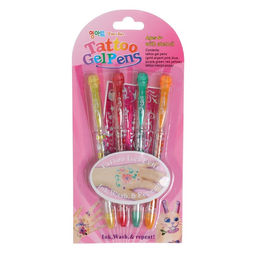 Набор гелевых ручек Тату 4 цвета, в блистере