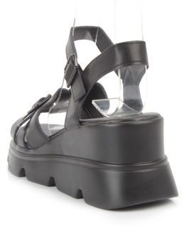 08-PEAG34-2 BLACK Босоножки женские (натуральная кожа) - Фабричный китай фото 4