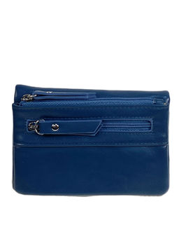 Женское портмоне из искусственной кожи, цвет синий