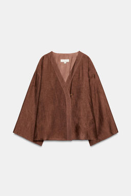 CHAQUETA CRUZADA / teja oscuro - Zara фото 6