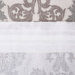 Шторы для кухни с подхватами «Этель» Classic, 150×150 см - 2 шт.,100% хлопок, рогожка 186 г/м²