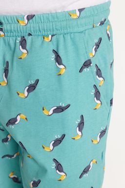 TRENDYOL MAN Yesil Regular Fit Orme Sortlu Pijama Tak?m? TMNSS23PT00033 - Trendyolmilla фото 9
