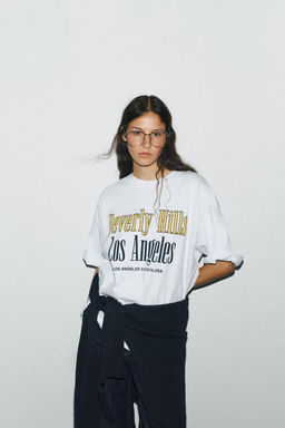 T-SHIRT WITH SLOGAN - Zara фото 16