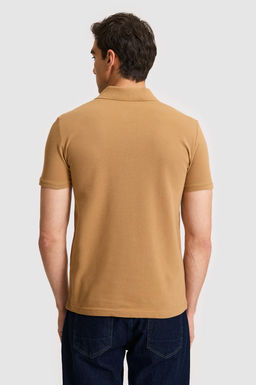Erkek Slim Fit Polo Yaka Coconut Basic Ti__rt