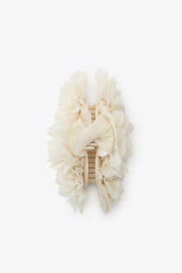 ORGANZA FLOWER SHEEPSKIN CLIP - Zara фото 3