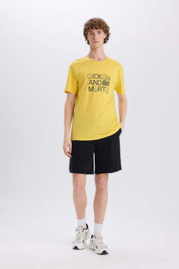 Rick and Morty Regular Fit Bisiklet Yaka K?sa Kollu Tisort - Defacto фото 4