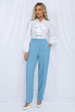 Блуза Венеция (белая) Б13014-14М - Lt collection фото 7