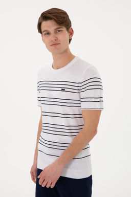 Erkek Slim Fit Bisiklet Yaka Beyaz Ti__rt Sepette S_rpriz _ndirim - U.s. polo assn фото 3