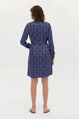 Женское темно-синее плетеное платье - U.s. polo assn фото 12